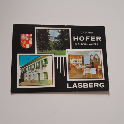 AK Lasberg. Gasthof F. & E. Hofer.