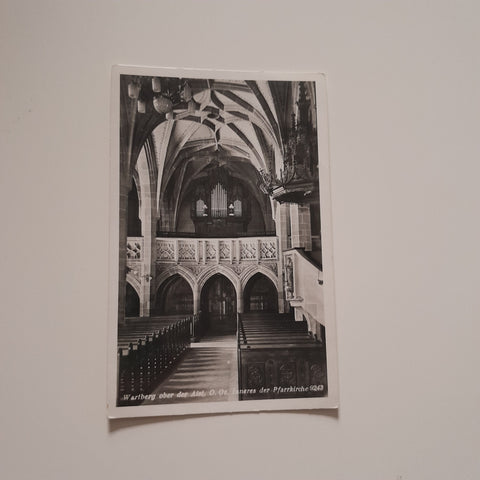 AK Wartberg ob der Aist. Inneres der Pfarrkirche.