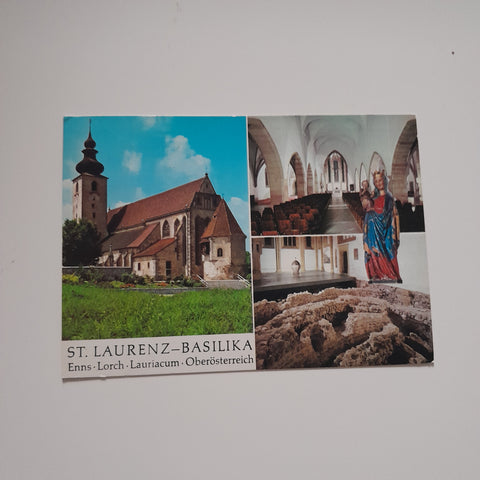 AK Enns. St. Laurenz - Basilika. Lauriacum.