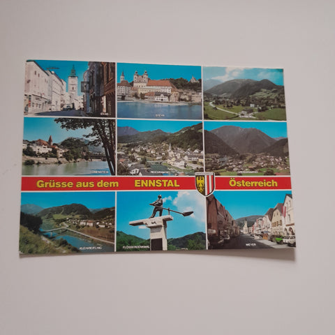 AK Grüsse aus dem Ennstal.