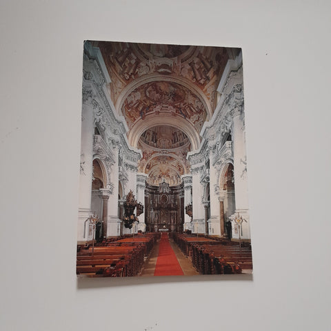 AK Augustiner-Chorherrenstift St. Florian. Stiftskirche mit Hochaltar.