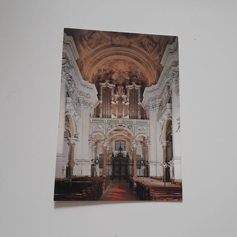 AK Stift St. Florian. Stiftskirche mit Bruckner Orgel.