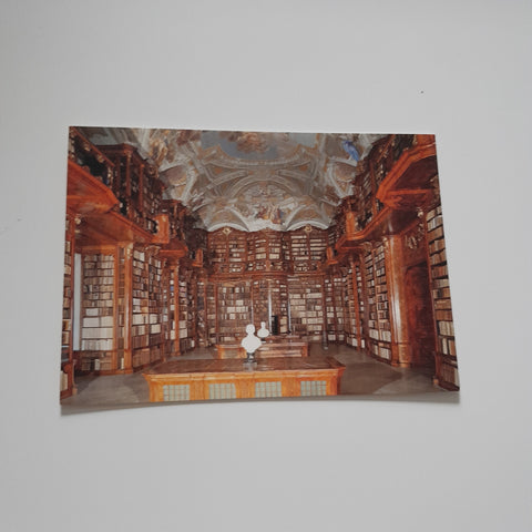 AK Stift St. Florian. Marmorsaal. Stiftsbibliothek.
