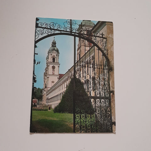 AK Stift St. Florian b. Linz. Barockes Schmiedeeisengitter.