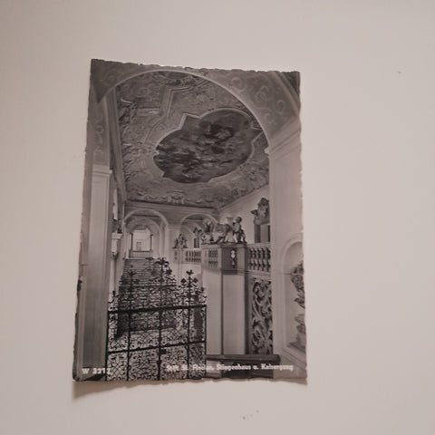 AK Stift St. Florian. Stiegenhaus u. Kaisergang.