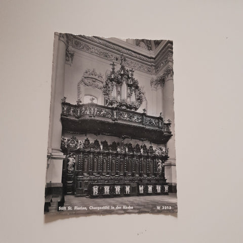 AK Stift St. Florian. Chorgestühl in der Kirche.