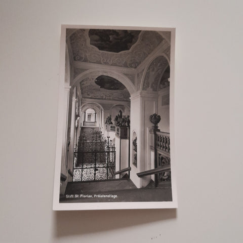AK Stift St. Florian. Prälatenstiege.