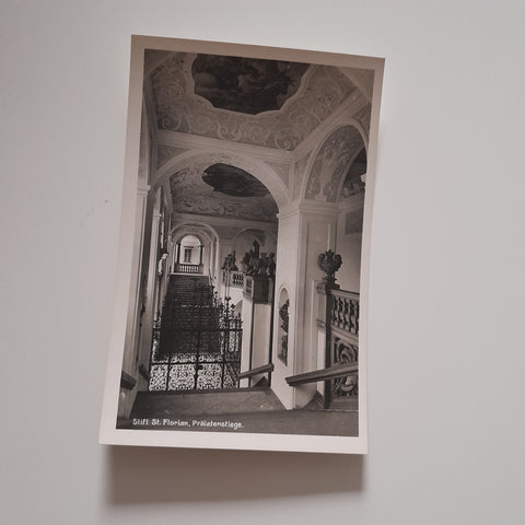 AK Stift St. Florian. Prälatenstiege.
