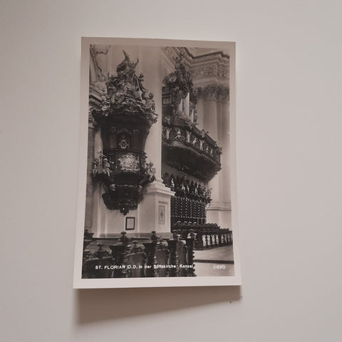 AK St. Florian. Stiftskirche Kanzel.