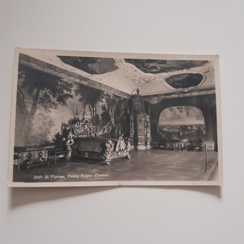 AK Stift St. Florian. Prinz Eugen Zimmer.