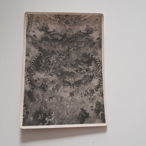 AK Zisterzienserstift Wilhering. Deckenfresko der Stiftskirche.