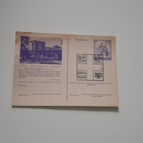 Postkarte Bad Schallerbach.