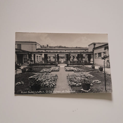 AK Bad Schallerbach. Kurhaus mit Parkanlage.