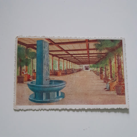 AK Bad Schallerbach. Wandelhalle. Aquarell von akadem. Maler Franz Martinak.
