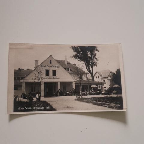 AK Bad Schallerbach. Provisorisches Badehaus.
