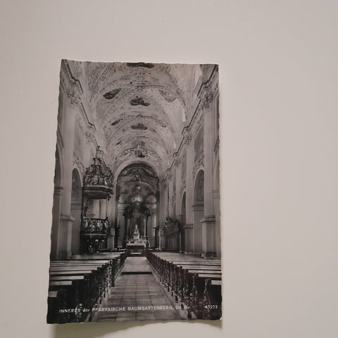 AK Baumgartenberg. Inneres der Pfarrkirche.
