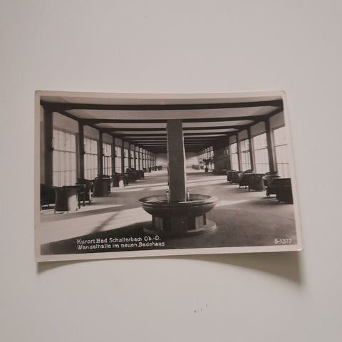 AK Bad Schallerbach. Wandelhalle im neuen Badehaus.(1941)
