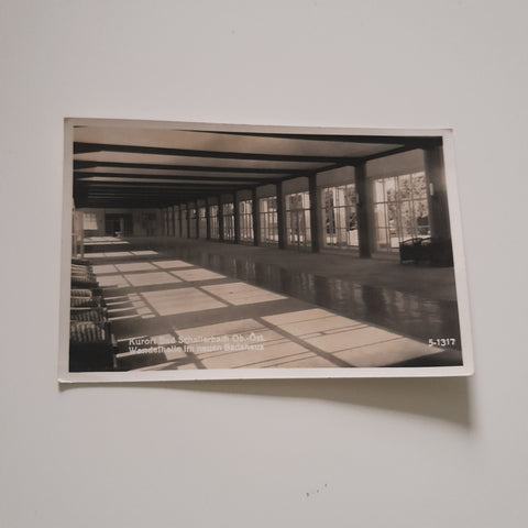 AK Bad Schallerbach. Wandelhalle im neuen Badehaus. (1937)