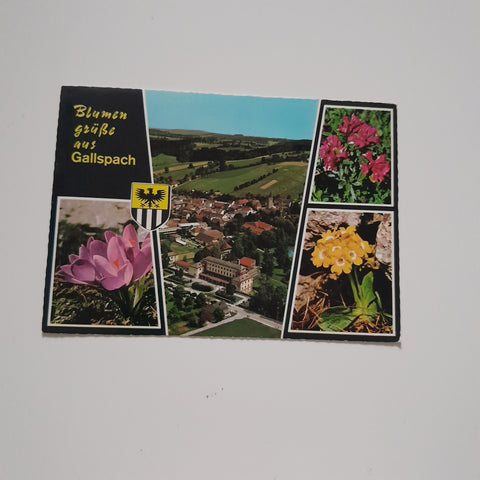 AK Blumengrüße aus Gallspach.