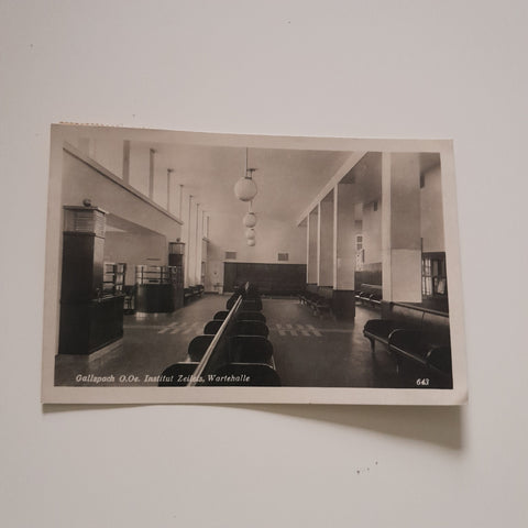 AK Gallspach. Institut Zeileis. Wartehalle. (1930)