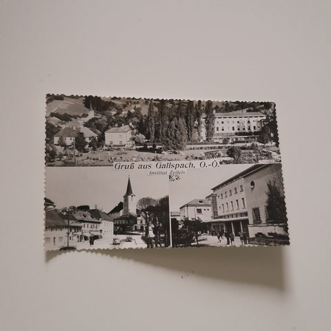 AK Gruss aus Gallspach. Institut Zeileis.