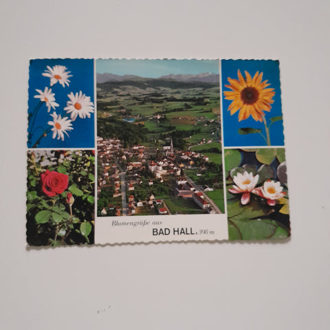AK Blumengrüße aus Bad Hall.