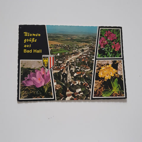 AK Blumengrüße aus Bad Hall.