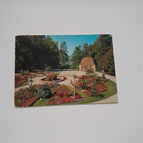 AK Bad Hall. Musikpavillon und Kurpark.