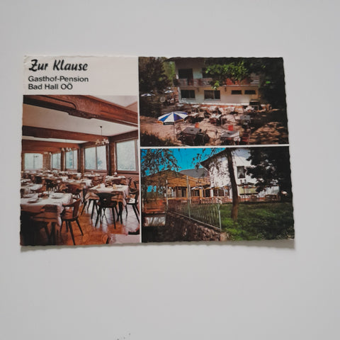AK Bad Hall. Gasthof Pension Zur Klause. Inh. H. Baumgartner.