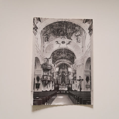 AK Pfarrkirchen bei Bad Hall. Kircheninneres.