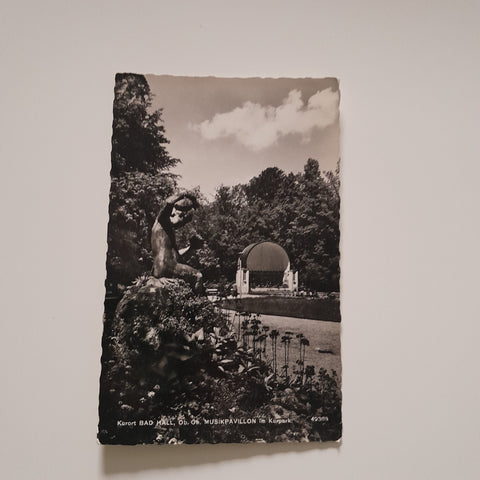 AK Bad Hall. Musikpavillon im Kurpark.