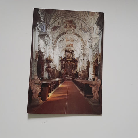AK Garsten. ehem. Benediktinerstift. Inneres der Stiftskirche.