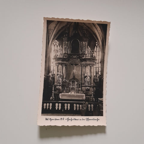AK Garsten. Hochaltar in der Pfarrkirche.