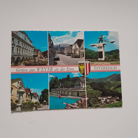 AK Grüße aus Weyer an der Enns.