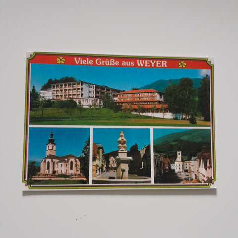 AK Viele Grüße aus Weyer.