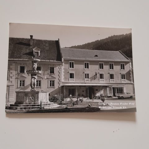 AK Friesach. Gasthof und Pension Weißer Wolf. W. Schwarz.