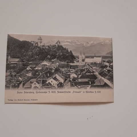 AK Friesach. Ruine Petersberg. Grebenzalpe.