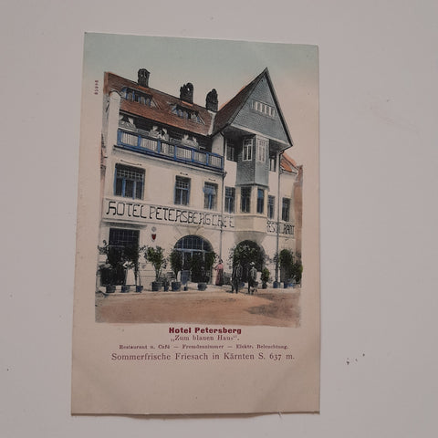 AK Friesach. Hotel Petersberg Zum blauen Haus.