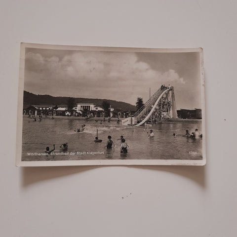 AK Wörthersee, Strandbad der Stadt Klagenfurt. (1932)