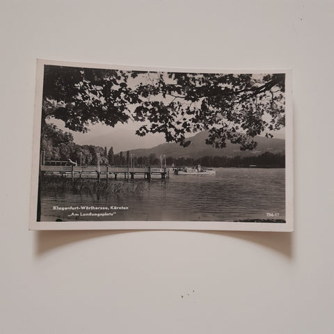 AK Klagenfurt - Wörthersee. Am Landungsplatz.