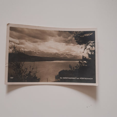 AK Am Wörthersee bei Pörtschach. (1925)