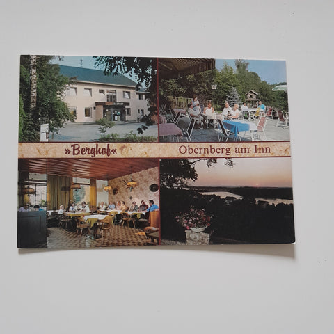 AK Obernberg am Inn. Gasthof Berghof. H. u. K. Baumgartner. Theresia-Riggle-Straße 20.