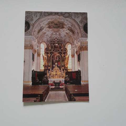 AK Ried im Innkreis. Stadtpfarrkirche St. Peter und Paul. Barockaltar.