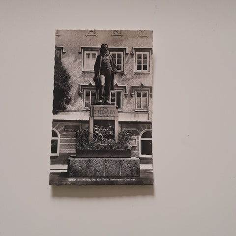 AK Ried im Innkreis. Franz Stelzhammer-Denkmal.