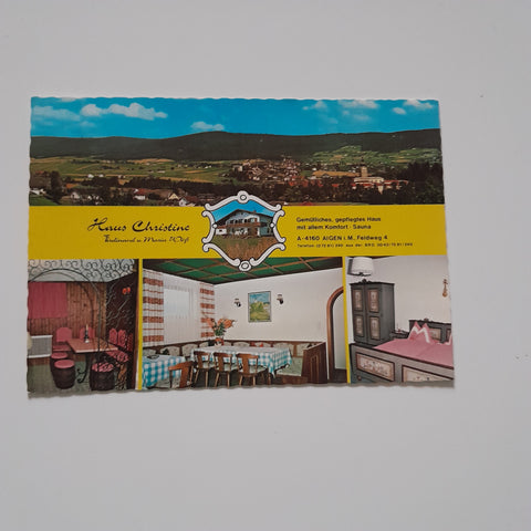 AK Aigen im Mühlkreis. Feldweg 4. Haus Christine. Ferdinand u. Maria Wöß.