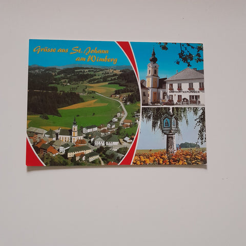 AK Grüsse aus St. Johann am Wimberg.