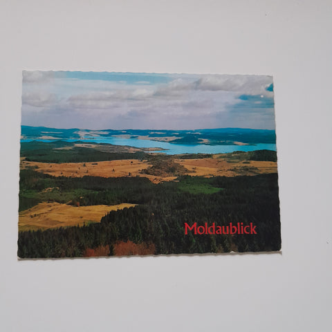 AK Moldaublick. Aussichtspunkt zum Moldaustausee. Ulrichsberg.