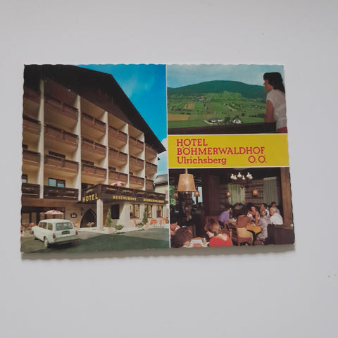 AK Ulrichsberg. Hotel Restaurant Böhmerwaldhof. Karl und Irmgard Rührnößl.