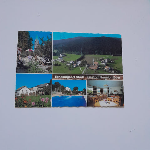 AK Erholungsort Stadl - Gasthof Pension Eder. Fam. Josef Eder. Stadl Nr. 8. Engelhartszell.