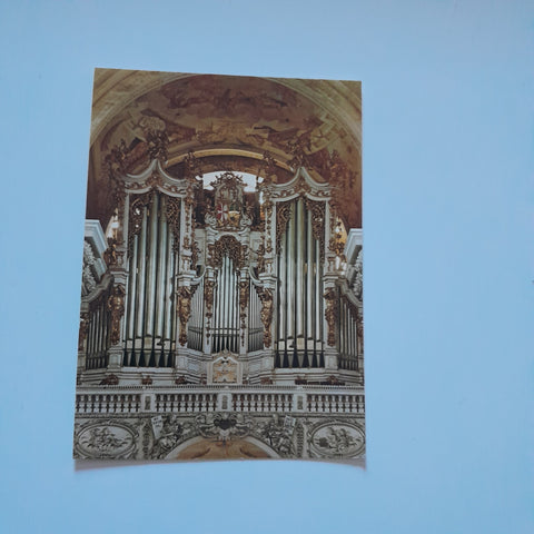 AK Stift St. Florian. Bruckner Orgel in der Stiftskirche.